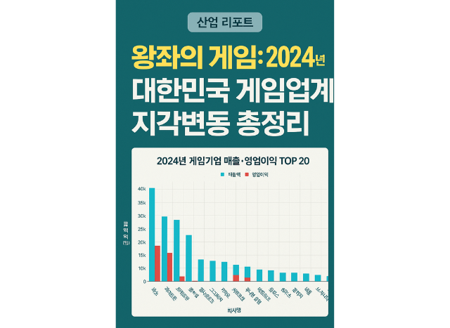 [게임 산업 리포트] 왕좌의 게임: 2024년 대한민국 게임업계 지각변동 총정리